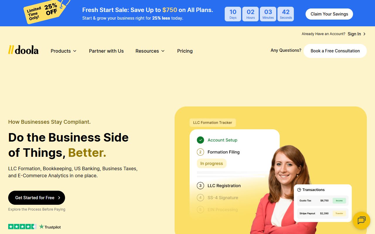 doola — captured 2026-04-01 from www.doola.com