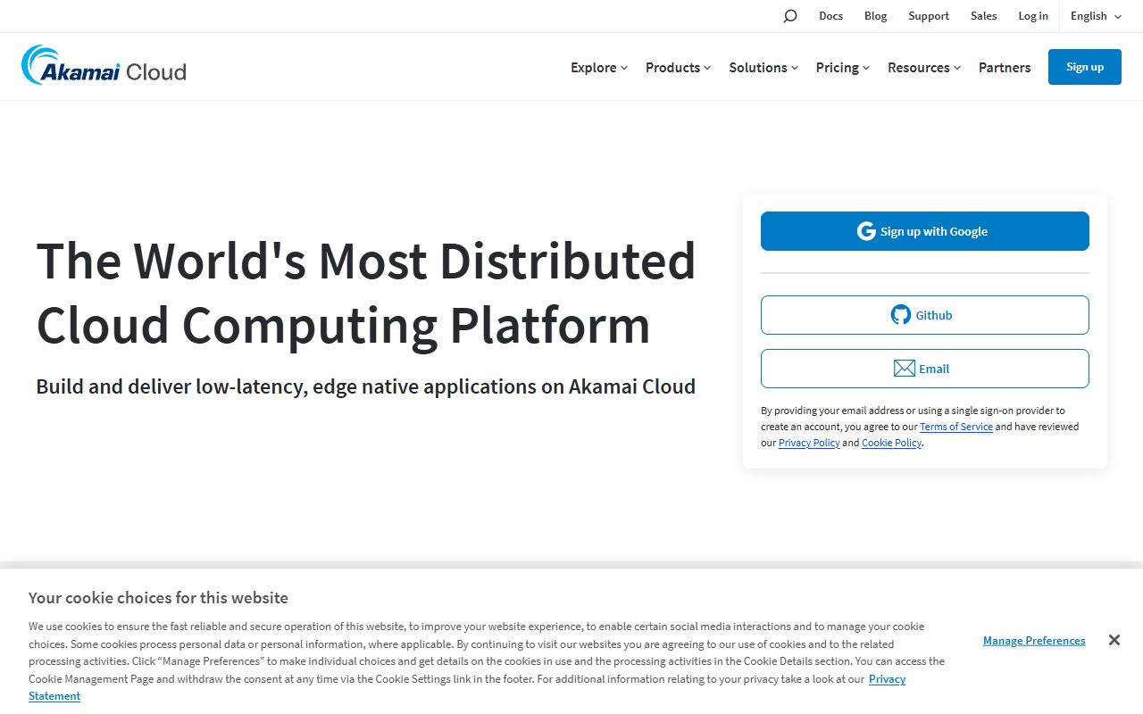 Linode (Akamai Cloud) official site