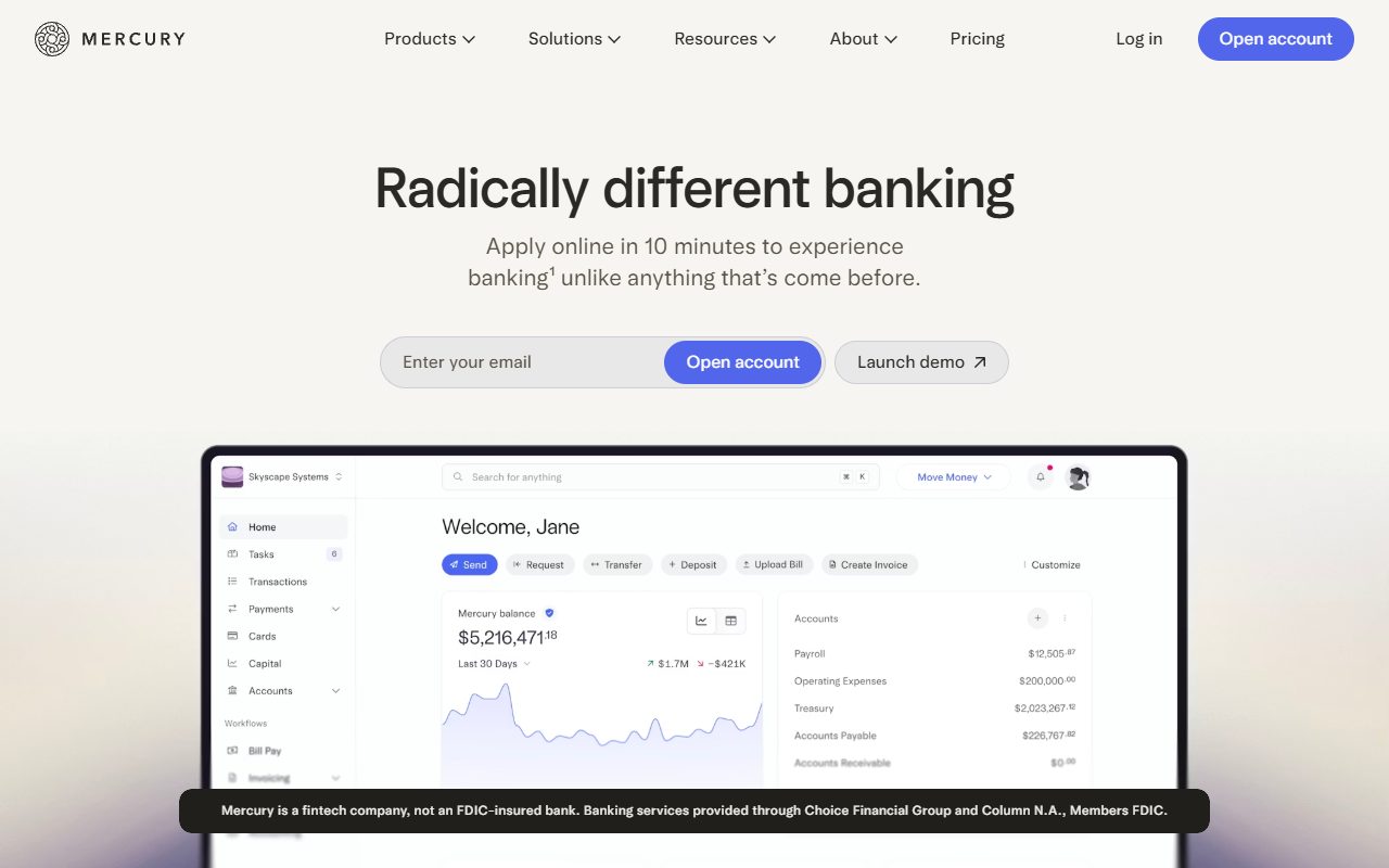 Mercury official site