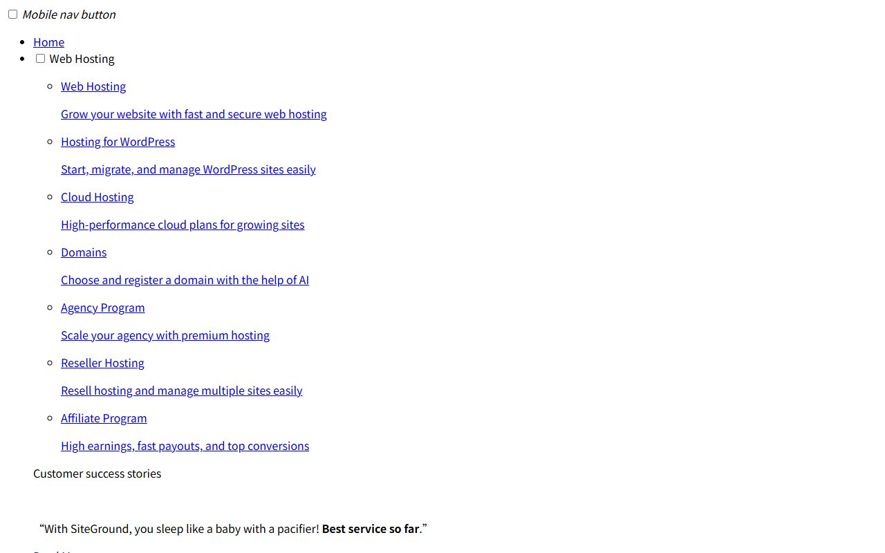 SiteGround official site