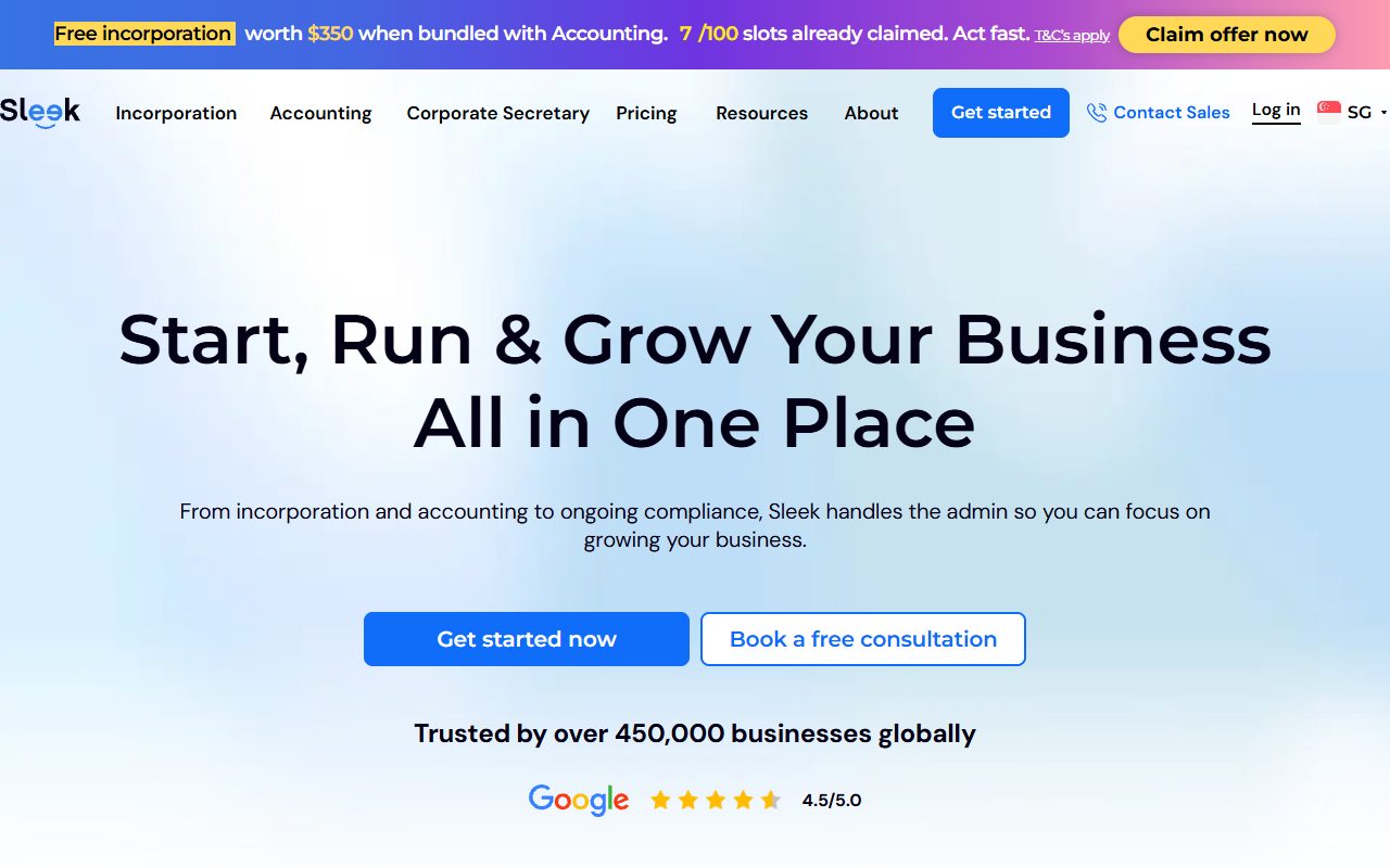 Sleek — captured 2026-04-01 from sleek.com